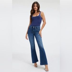 Good American- Good Legs High Rise Flare Leg Jean